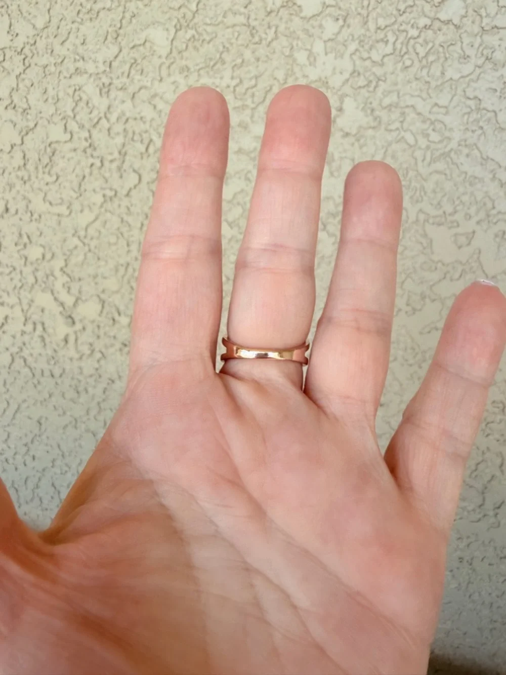 Intricate Rose Gold Floral Statement Ring with Orange Center Stone